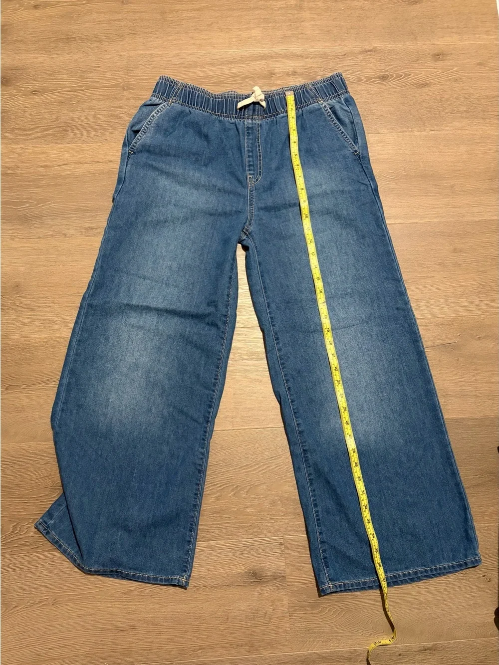 Old Navy Kids Wide-Leg Denim Pants - Blue